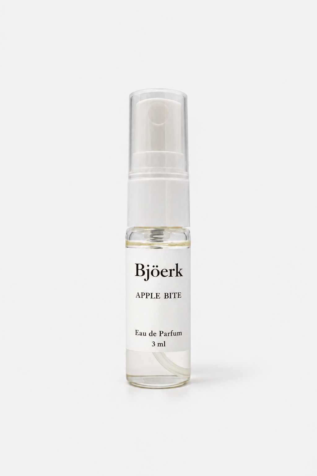 Bjöerk Apple Bite parfymtester 3ml – inspirerad av Kayali Eden Juicy Apple. Fruktig damparfym med rött äpple, litchi och hallonblom. Köp billig lyxparfym online.